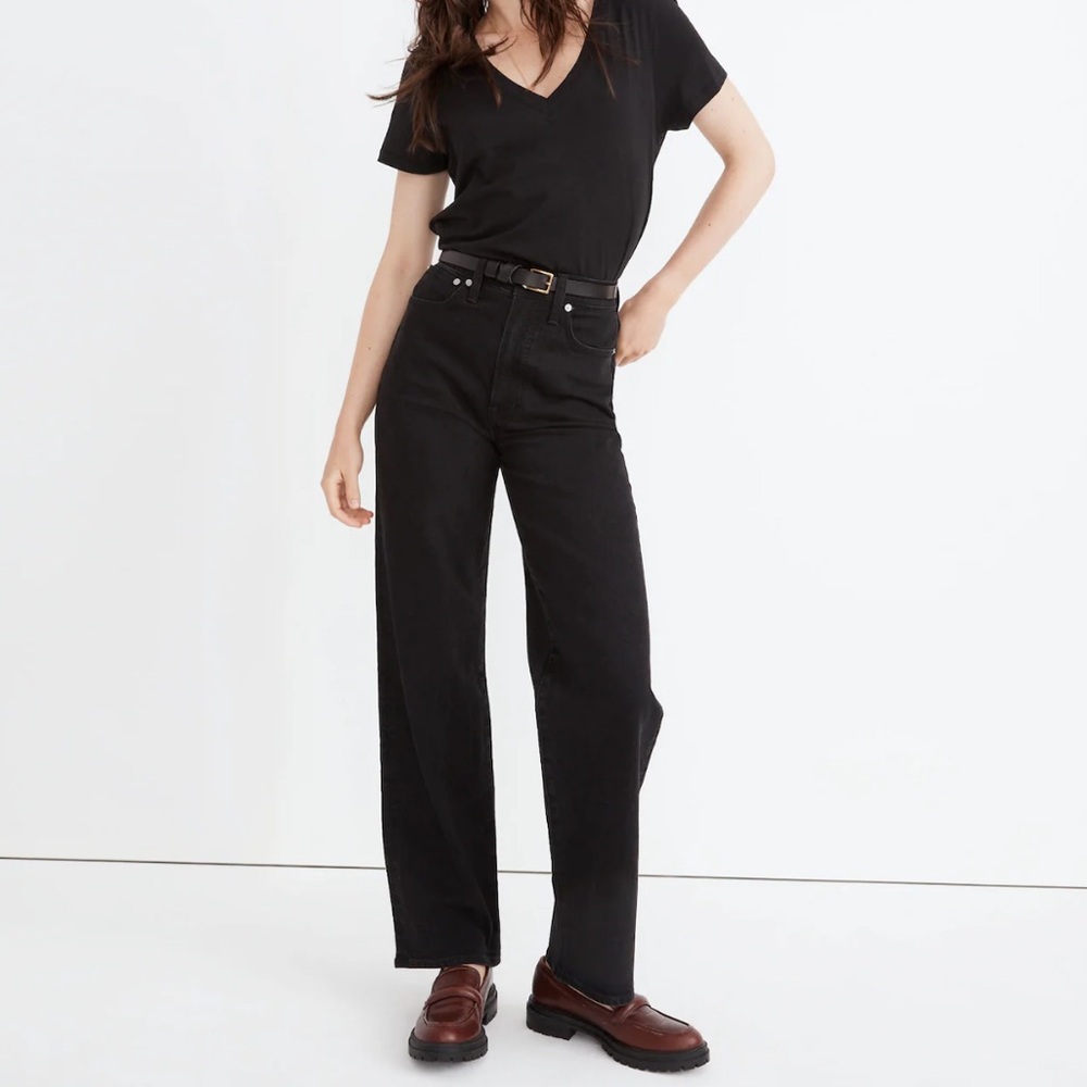 Madewell perfect vintage wide-leg jean in belmere wash - 28 petite